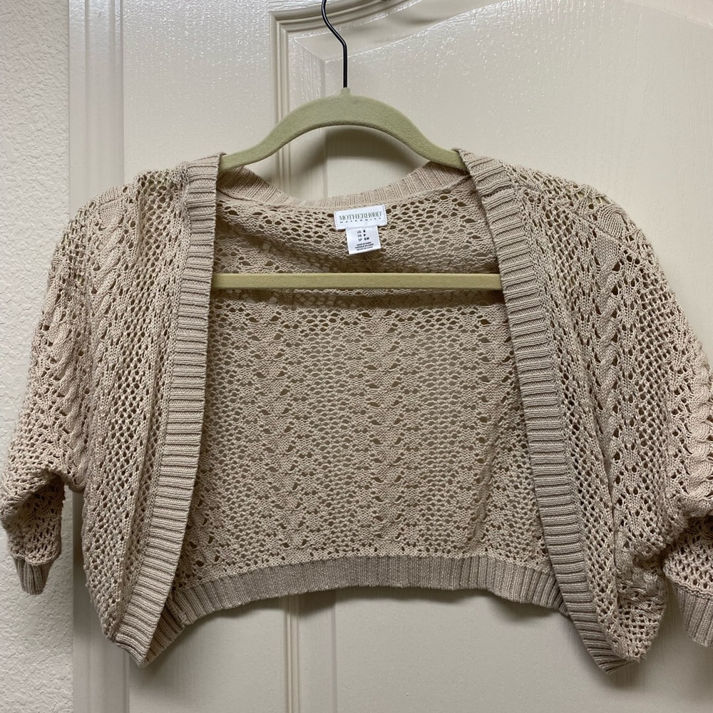 Motherhood Maternity Short Sleeve Cardigan